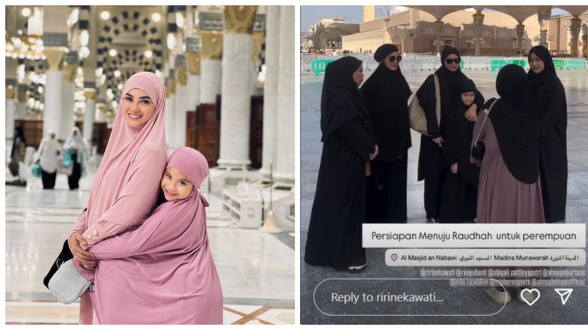 6 Potret Ririn Ekawati Umrah Bareng Putri Bungsu, Berharap Jasmine Abeng Bisa Turut Serta