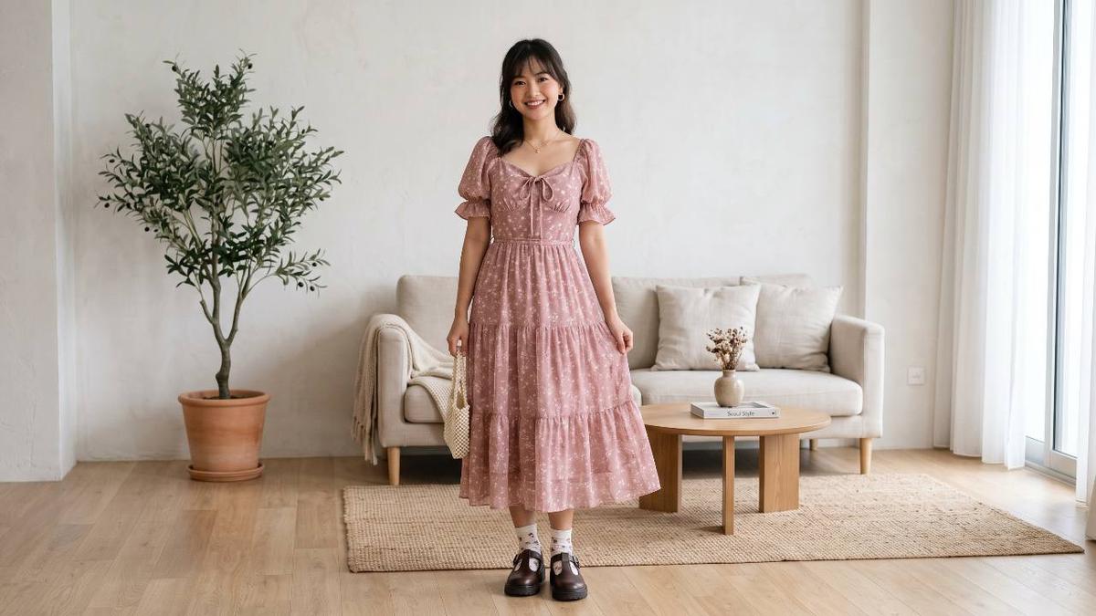Bikin Penampilan Lebih Chic, Ini Dress Korean Style Terbaik untuk Sehari-hari