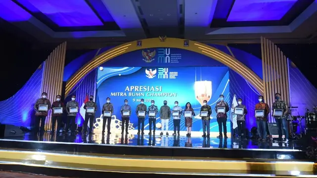 Apresiasi Mitra BUMN Champion 2022, pada senin 9 Mei 2022 di Ballroom Grha Pertamina Persero.