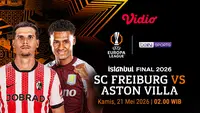SC Freiburg vs Aston Villa di Final Europa League 2025/26, Live di Vidio
