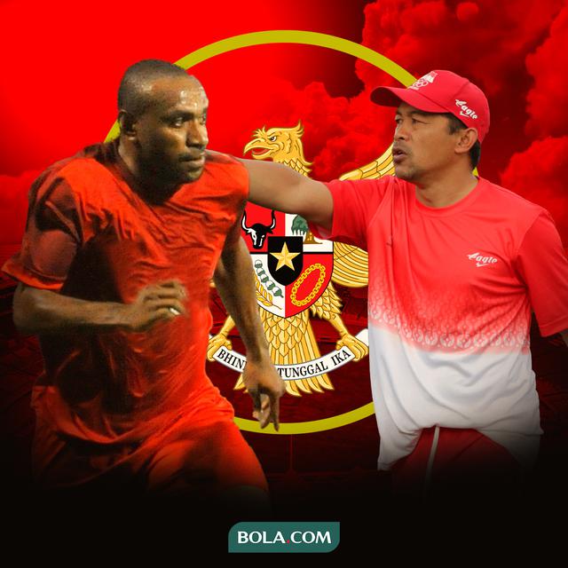 Timnas Indonesia - Ortizan Solossa dan Aji Santoso