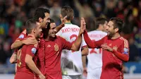 Spanyol vs Belarusia (AFP/Cristina Quicler)