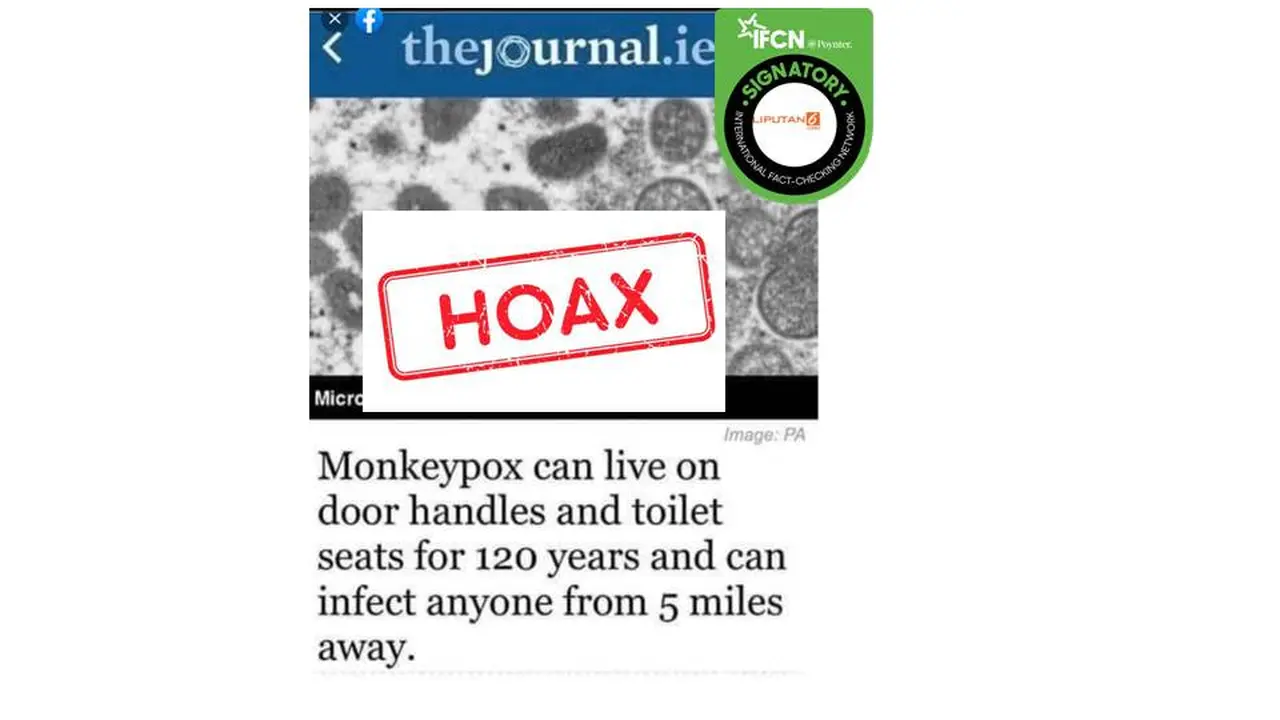 Cek Fakta cacar monyet menular dari jarak 8 km