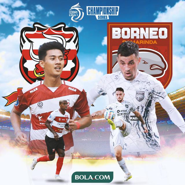 BRI Liga 1 - Madura United Vs Borneo FC - Duel Pemain