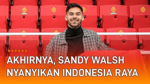 VIDEO: Akhirnya, Sandy Walsh Nyanyikan Indonesia Raya