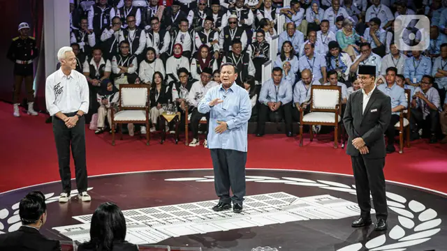 Ketiga Capres Saling Adu Argumen pada Debat Perdana Pilpres 2024