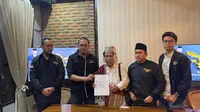 Angkatan Muda Sisingamangaraja XII deklarasi dukung Ganjar Pranowo Presiden 2024-2029 (Reza Efendi/Liputan6.com)
