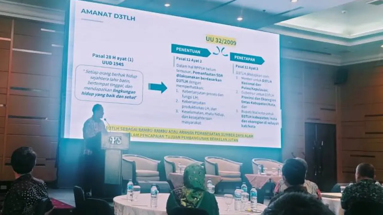 Diseminasi Daya Dukung dan Daya Tampung Lingkungan Hidup (D3TLH) Nasional dari KLHK