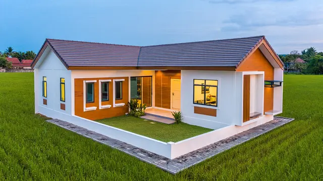 Desain Rumah 1 Lantai Ukuran 6x10 dengan 3 Kamar dan 1 Kamar Mandi (AI)