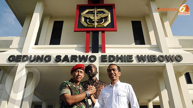 Foto Salam Komando Jokowi Di Markas Kopassus News Liputan6 Com
