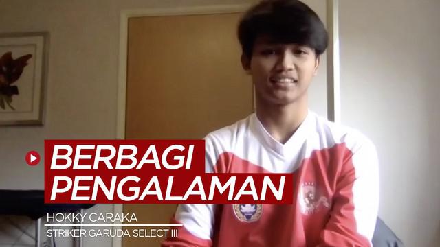 Berita video striker Garuda Select III, Hokky Caraka, berbagi pengalaman berharganya saat menghadapi tim Inggris, Port Vale U-18.
