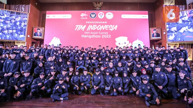 Foto: Siap Berlaga di Asian Games 2022, Tim Indonesia Resmi Dikukuhkan