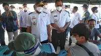 Gubernur Sulsel Andi Sudirman Sulaiman dan Wali Kota Makassar Danny Pomanto (Liputan6.com/Fauzan)