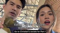 Raisa Andriana Ulas Jajanan Khas Filipina Bareng Christian Bautista di Manila, Ada yang Mirip Lupis. (Dok: TikTok @raisa6690)
