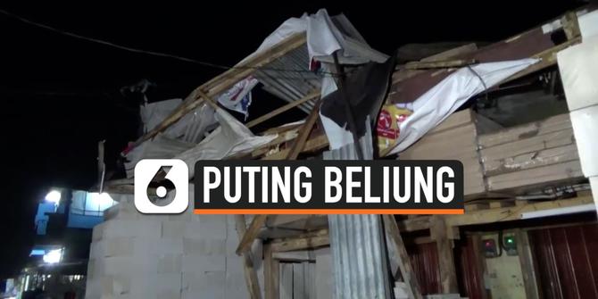 VIDEO: Angin Puting Beliung Rusak Puluhan Rumah Warga Koja