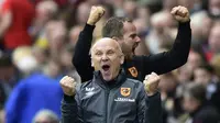 Caretaker Manajer Hull City, Mike Phelan meluapkan kegembiraan usai timnya menundukkan Swansea City, pada laga Premier League 2016-2017, di Liberty Stadium (20/8/2016). Phelan bakal bersua mantan timnya, Manchester United, malam ini di KCOM Stadium.  (Reu