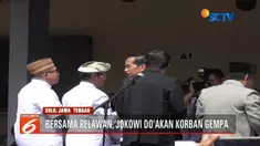Jokowi mengajak semua masyarakat berdoa agar semua korban diberi kesabaran.