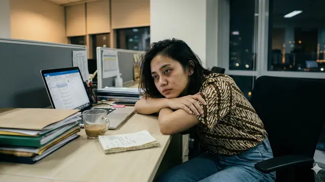 Tanda Kamu Belum Siap Resign (Foto: Gemini AI)