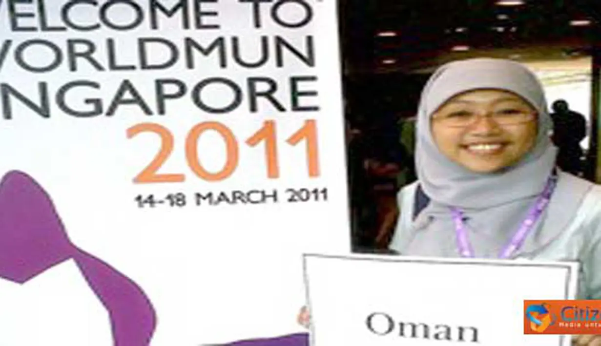 Citizen6, Singapura: Dyah Ayunico Ramadhani, mahasiswa tahun ke-4, jurusan hubungan internasional, mewakili Kesultanan Oman (Pengirim: Indah Gilang)