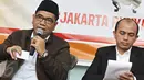 Biem Benyamin (kiri) saat menghadiri diskusi bertajuk "Menuju Kursi Empuk DKI 1", Jakarta, Minggu (28/2/2016). Biem berjanji tidak menjadikan jabatan gubernur sebagai bangku loncatan menuju jabatan yang lebih tinggi lagi. (Liputan6.com/Immanuel Antonius)