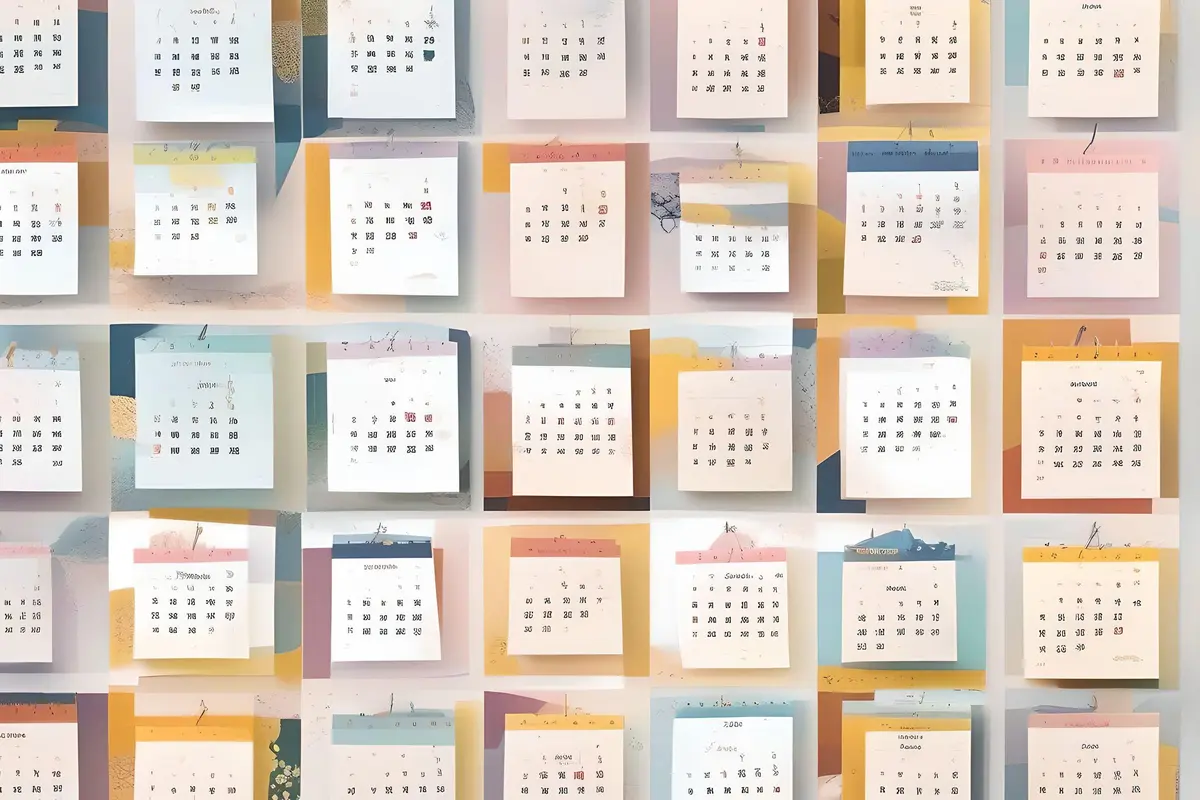 Ilustrasi kalender.