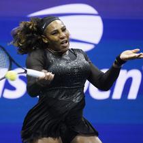 Williams bangkit di set kedua. Ia bahkan mampu unggul hingga 4-0 atas Tomljanovic. (AP/John Minchillo)