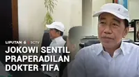 Presiden ke-7 RI Joko Widodo menanggapi langkah Tifauzia Tyassuma alias dokter Tifa yang mengajukan gugatan praperadilan. Jokowi menilai upaya itu justru hanya memperpanjang proses hukum.