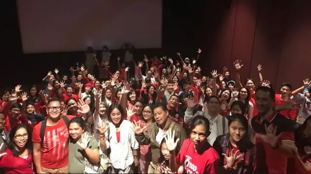 Penonton Film Lima (Foto: Aditia Saputra)