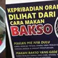 Tes kepribadian dari cara makan bakso. (Sumber: Twitter/@FOODFESS2 dan Liputan6.com/Putu Elmira)