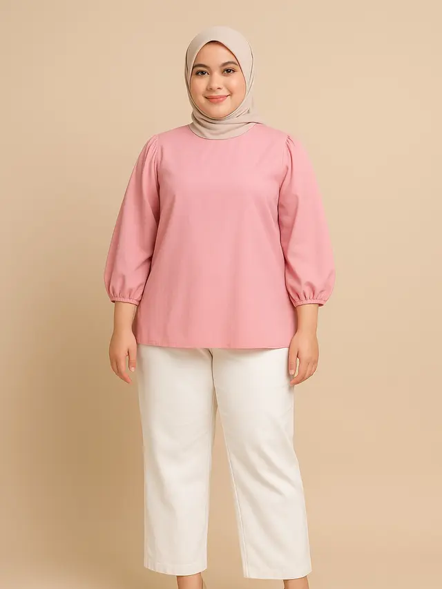 6 Model Blus Polos Modern, Simpel Tapi Elegan