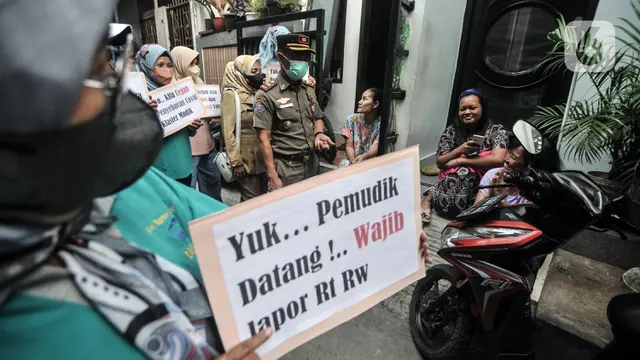 FOTO: Operasi Yustisi Pendatang Baru Pasca Mudik Lebaran