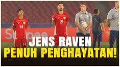 Momen saat pencetak setengah lusin gol ke gawang Brunei Darussalam, Jens Raven, menyanyikan lagu 'Tanah Airku' dengan begitu penghayatan usai laga yang berakhir untuk kemenangan Timnas Indonesia U-23 dengan skor 8-0.