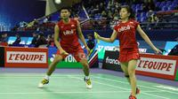 Praveen Jordan/Debby Susanto melangkah ke babak kedua Prancis Terbuka Super Series 2016 usai menyingkirkan pasangan Irlandia, Sam Magee/Chloe Magee, Selasa (26/10/2016). (Humas PP PBSI)