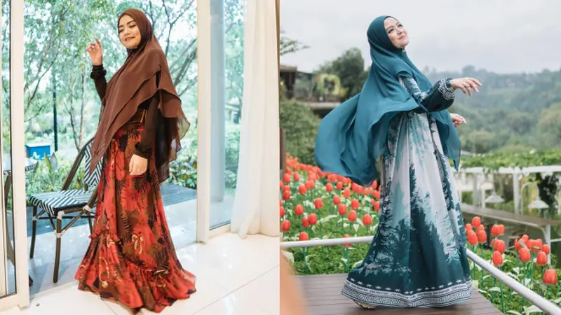 Potret Tika Eks T2 Kenakan Baju Gamis, Bisa Jadi Inspirasi