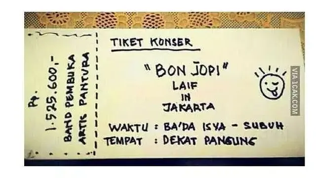 6 Editan Tiket Konser Ini Absurd Banget, Fans Coldplay Senyum Lebar