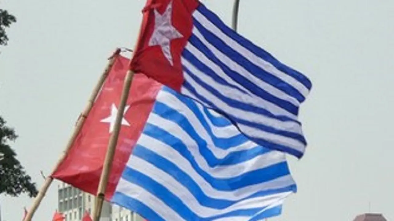 Ilustrasi Bendera Bintang Kejora