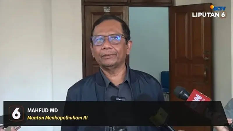 Mantan Menteri Koordinator Bidang Politik dan Keamanan (Polhukam), Mahfud Md. (YouTube Liputan6)