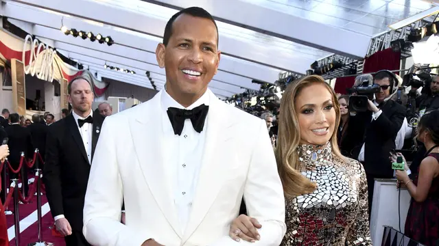 Jennifer Lopez dan Alex Rodriguez. (Charles Sykes/Invision/AP, File)