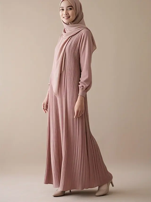 Model Gamis untuk Wanita Tinggi 150-an