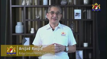 Ketua Umum Kadin Indonesia Arsjad Rasjid dalam Webinar HIPMI "Momentum Presidensi G20 untuk Akselerasi Pemulihan Ekonomi", Selasa (25/1/2022).