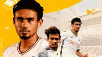 Swansea City - Ilustrasi Nathan Tjoe A-on (Bola.com/Adreanus Titus)