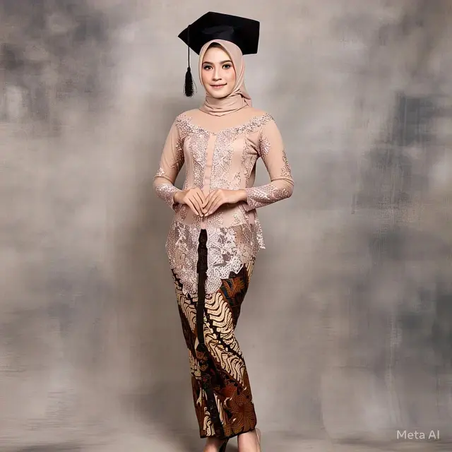 Model Kebaya Wisuda Warna Nude 2025: Elegan dan Modern