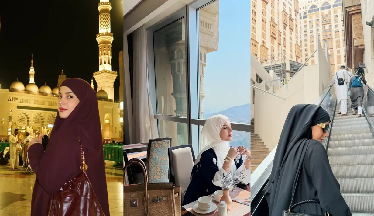 Tasya Farasya melewatkan pergantian tahun dengan melangsung ibadah Umroh. Penampilannya menjadi sorotan tersendiri lantaran wajahnya yang seperti warga lokal dan deretan tas branded yang dikenakannya [@tasyafarasya]