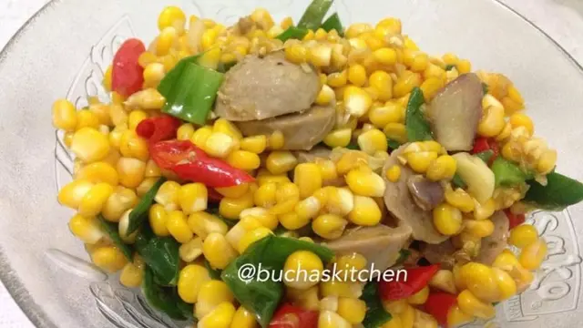 Tumis Jagung Bakso