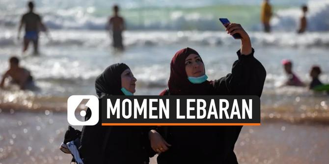 VIDEO: Warga Palestina dan Israel Nikmati Momen Lebaran di Pantai Mediterania