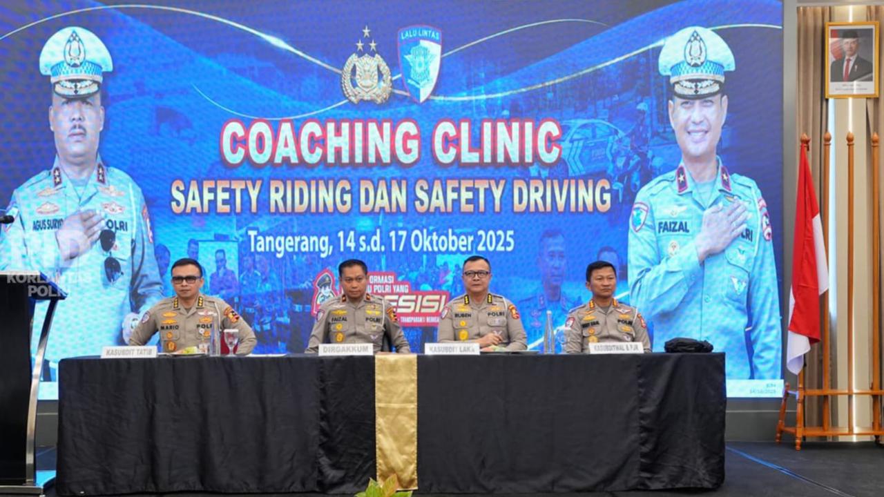 Korlantas Polri Gelar Coaching Clinic Safety Riding dan Driving, Tingkatkan Kompetensi Profesionalisme dan Humanis Anggota PJR