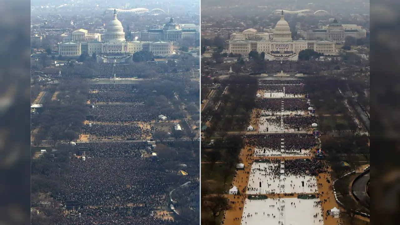 Beda pelantikan Donald Trump dan Barack Obama