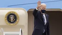 Joe Biden tiba di Inggris untuk menghadiri KTT G7, dan menjadi perjalanan luar negeri pertamanya sejak menjabat sebagai presiden AS. (Foto: AP)