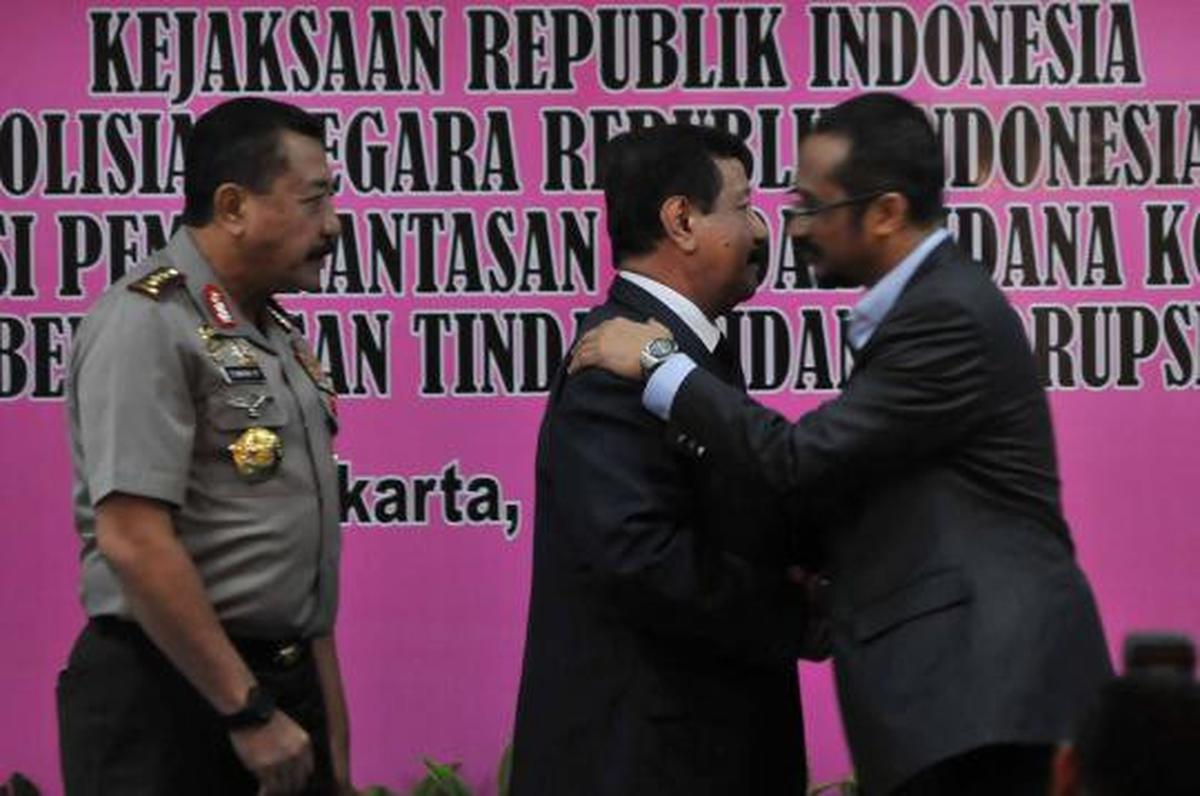 KPK, Polri, Kejagung perangi korupsi