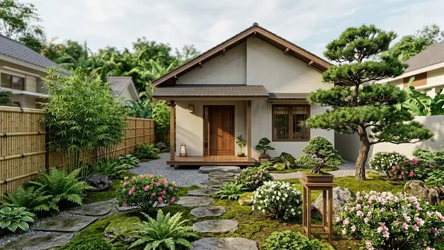 Ide Halaman Rumah Bergaya Kebun Desa Jepang